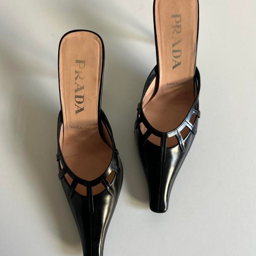 Vintage prada mule heels featuring - Picture 8 of 8